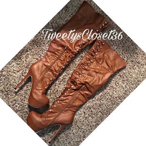 Thigh high boots worn once to a event